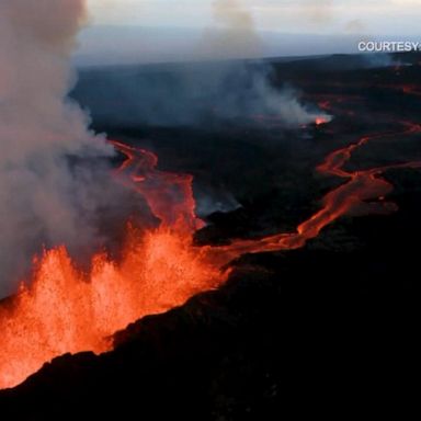 VIDEO: Lava from Mauna Loa eruption slowing down