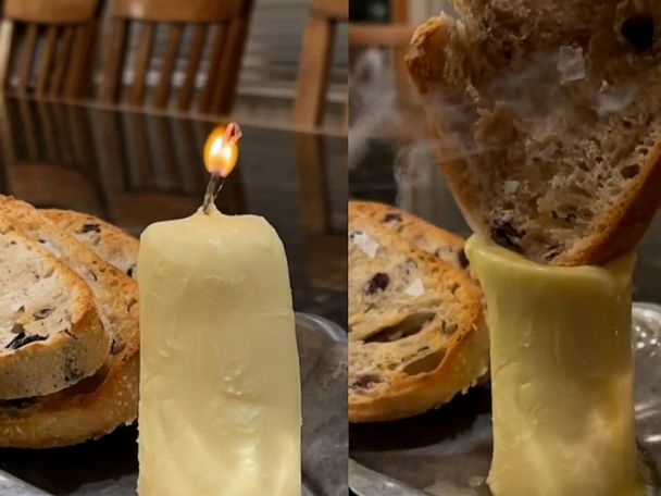 Edible Butter Candle for breakfast 
