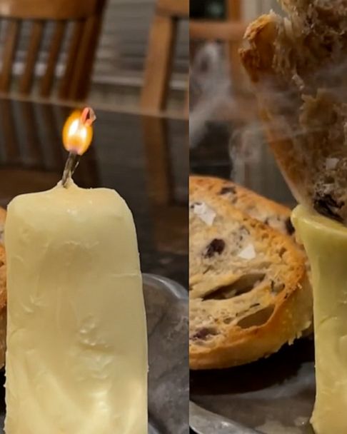 Butter candles add edible ambiance to the table and TikTok 'loaves' it -  Good Morning America