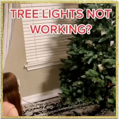 VIDEO: Try this simple trick if your Christmas tree lights aren’t working