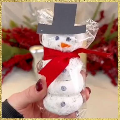 VIDEO: Transform powdered donuts into festive donut snowmen