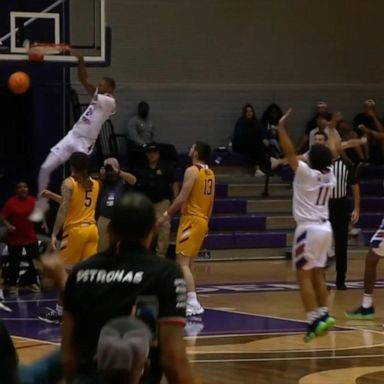 VIDEO: One-armed player makes first-ever college basket