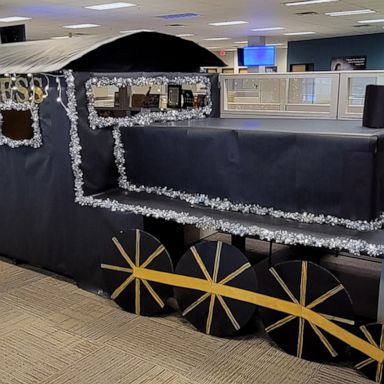 VIDEO: Man transforms work desk into epic ‘Polar Express’ train