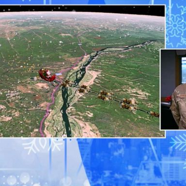 VIDEO: 'GMA' tracks Santa as he leaves the North Pole