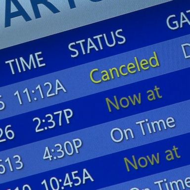 VIDEO: More than 3,000 flights canceled over Christmas weekend