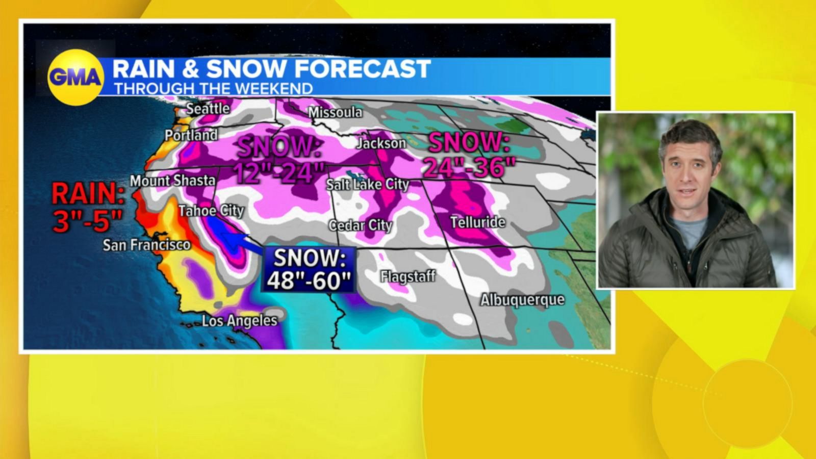 VIDEO: Atmospheric river brings more snow west