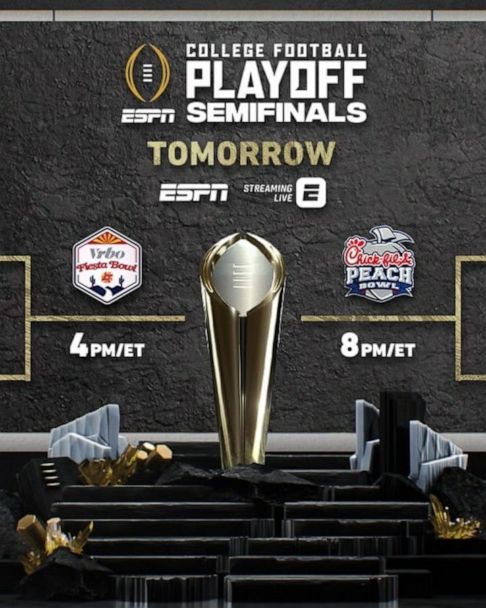 New Year's Eve weekend is college football playoff frenzy - Good Morning  America