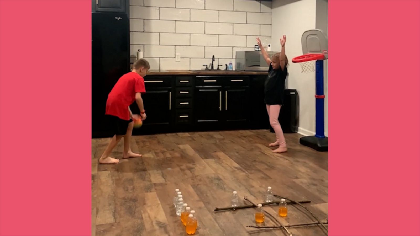 Zeke and his sister, Bahara, created this innovative game in their kitchen in Georgia.