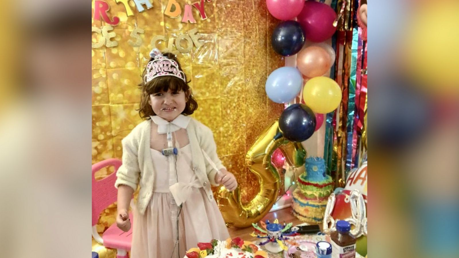 VIDEO: Girl with rare disease beats the odds and celebrates 5th birthday