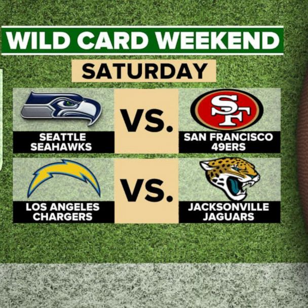 NFL Wild Card Saturday schedule for Seahawks-49ers & Chargers-Jaguars -  Acme Packing Company