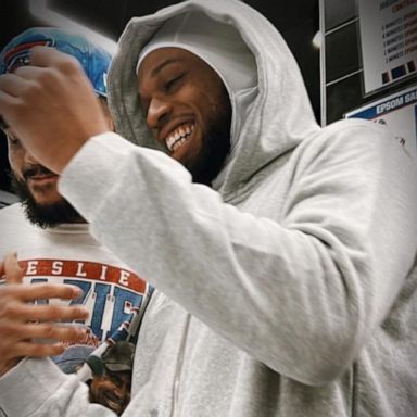 VIDEO: Damar Hamlin reunites with teammates for 1st time after cardiac arrest