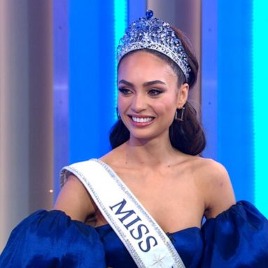 VIDEO: R'Bonney Gabriel talks historic win in Miss Universe 2023