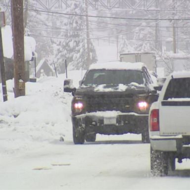 VIDEO: Heavy snow, rain pounds West