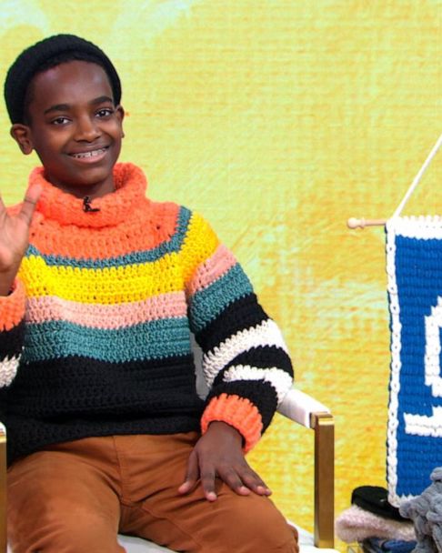 Teen crochet prodigy wows with stunning blankets, headbands and dog coats -  Good Morning America