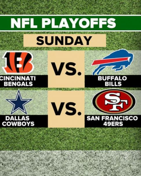 Divisional Round Sunday: Bengals vs. Bills, Cowboys vs. 49ers