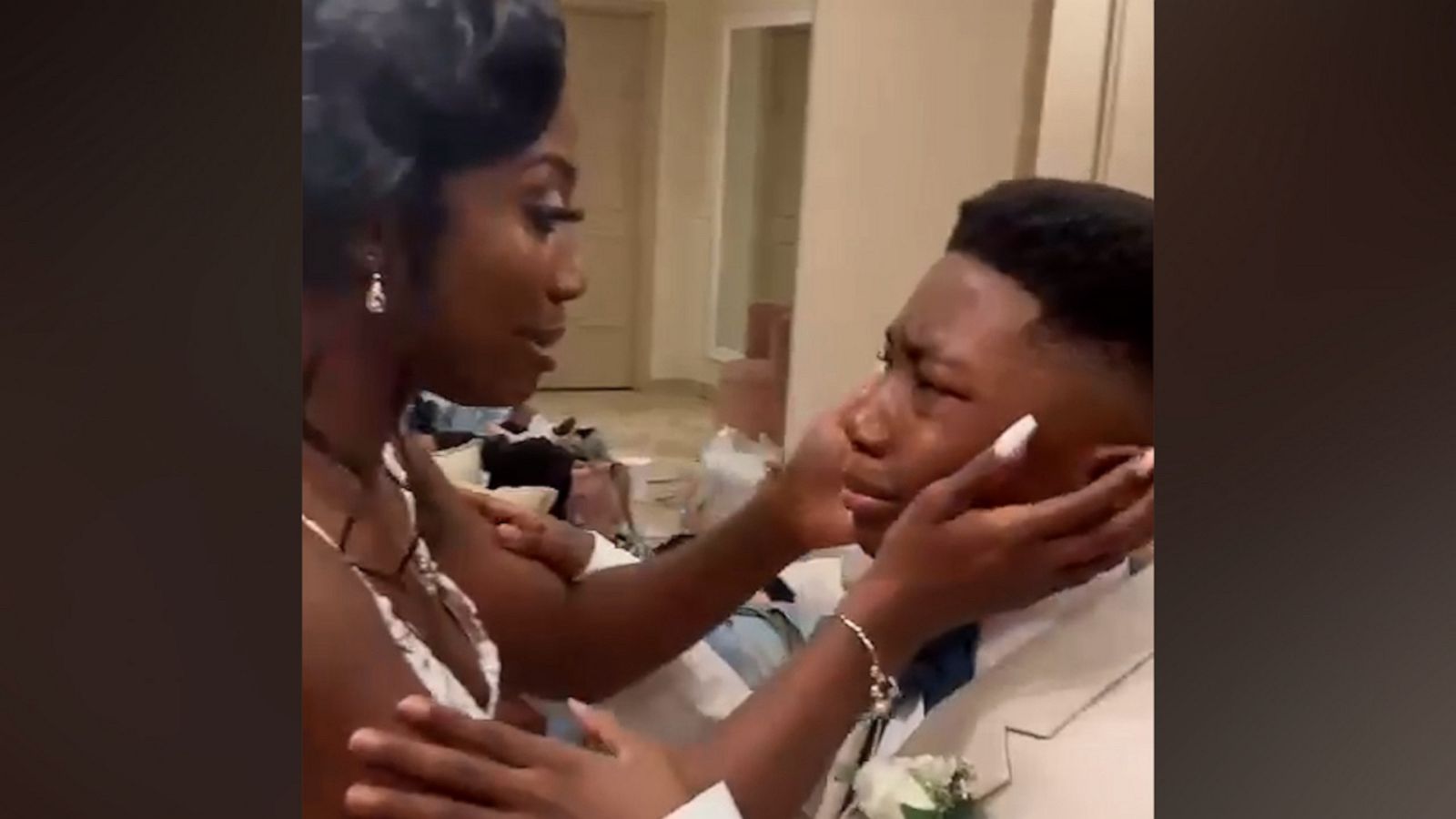 VIDEO: The story behind viral video of boy seeing mom in wedding dress for 1st time