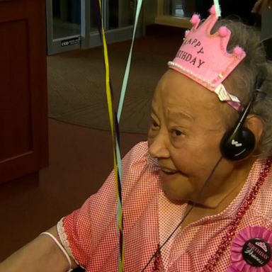 VIDEO: Watch this former nurse celebrate her 106th birthday 