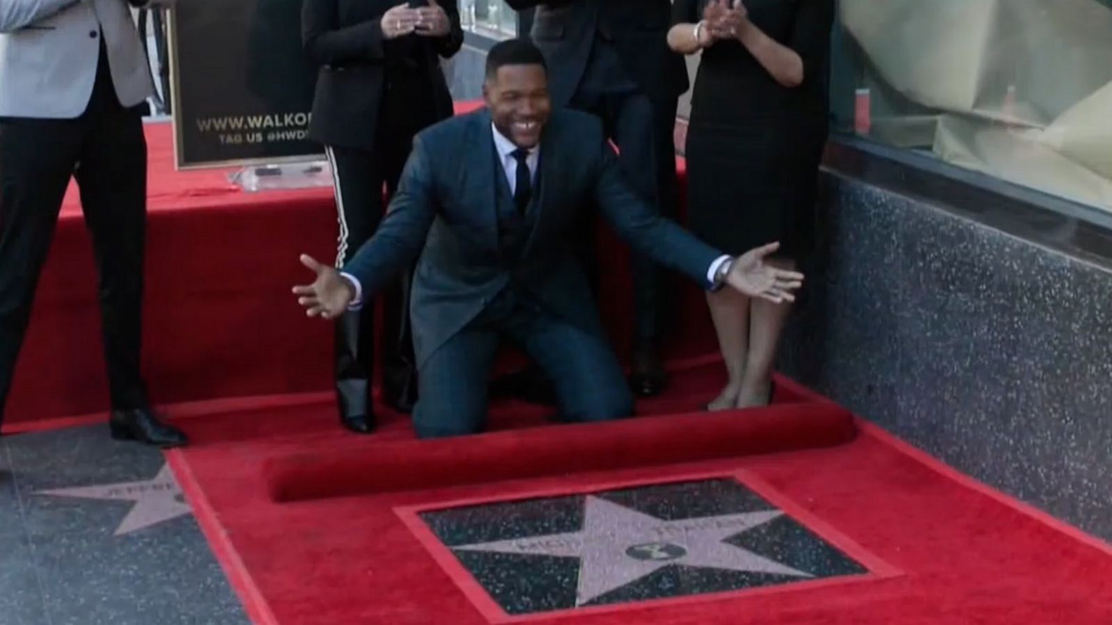 Michael Strahan Receives Star On Hollywood Walk Of Fame Good Morning 