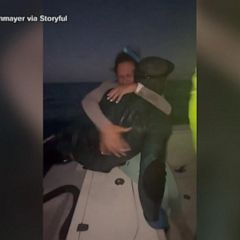 Free diver rescued after being lost at sea for 4 hours