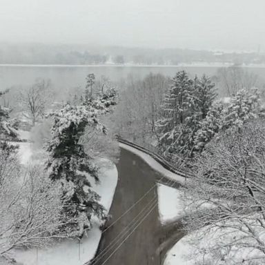 VIDEO: I-95 corridor pounded by heavy rain and snow as storms sweeps east