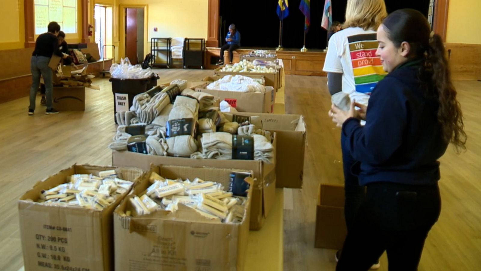 VIDEO: Hundreds of backpacks delivered for homeless LGBTQ youth