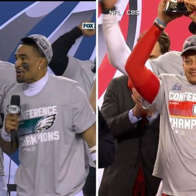 VIDEO: Eagles, Chiefs to face off for Super Bowl LVII