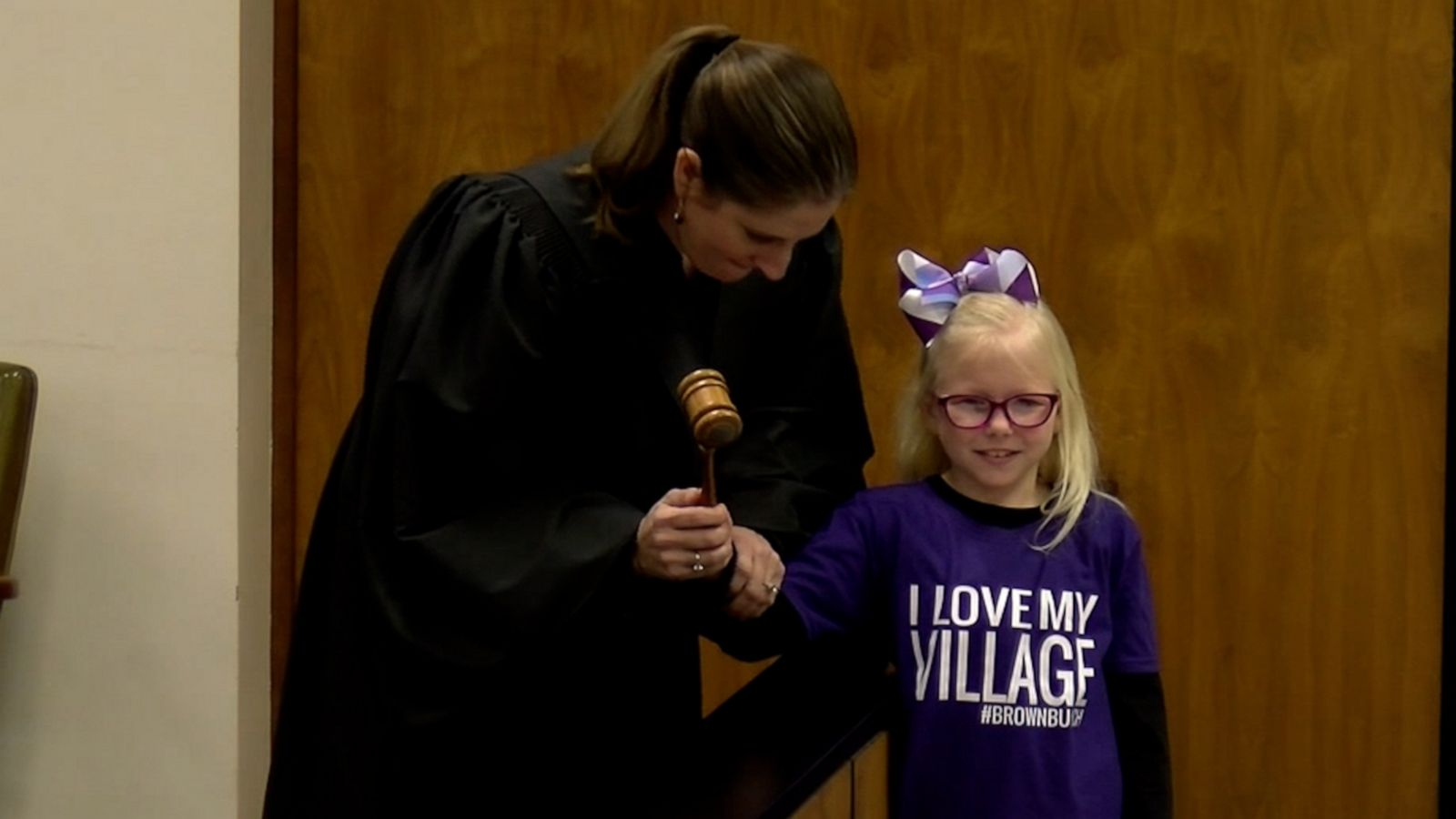 VIDEO: Second grader celebrates adoption with her entire class