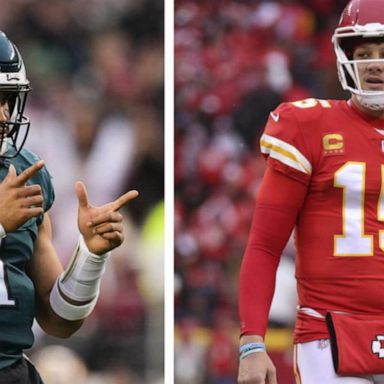 VIDEO: Chiefs, Eagles quarterbacks to make history at Super Bowl LVII