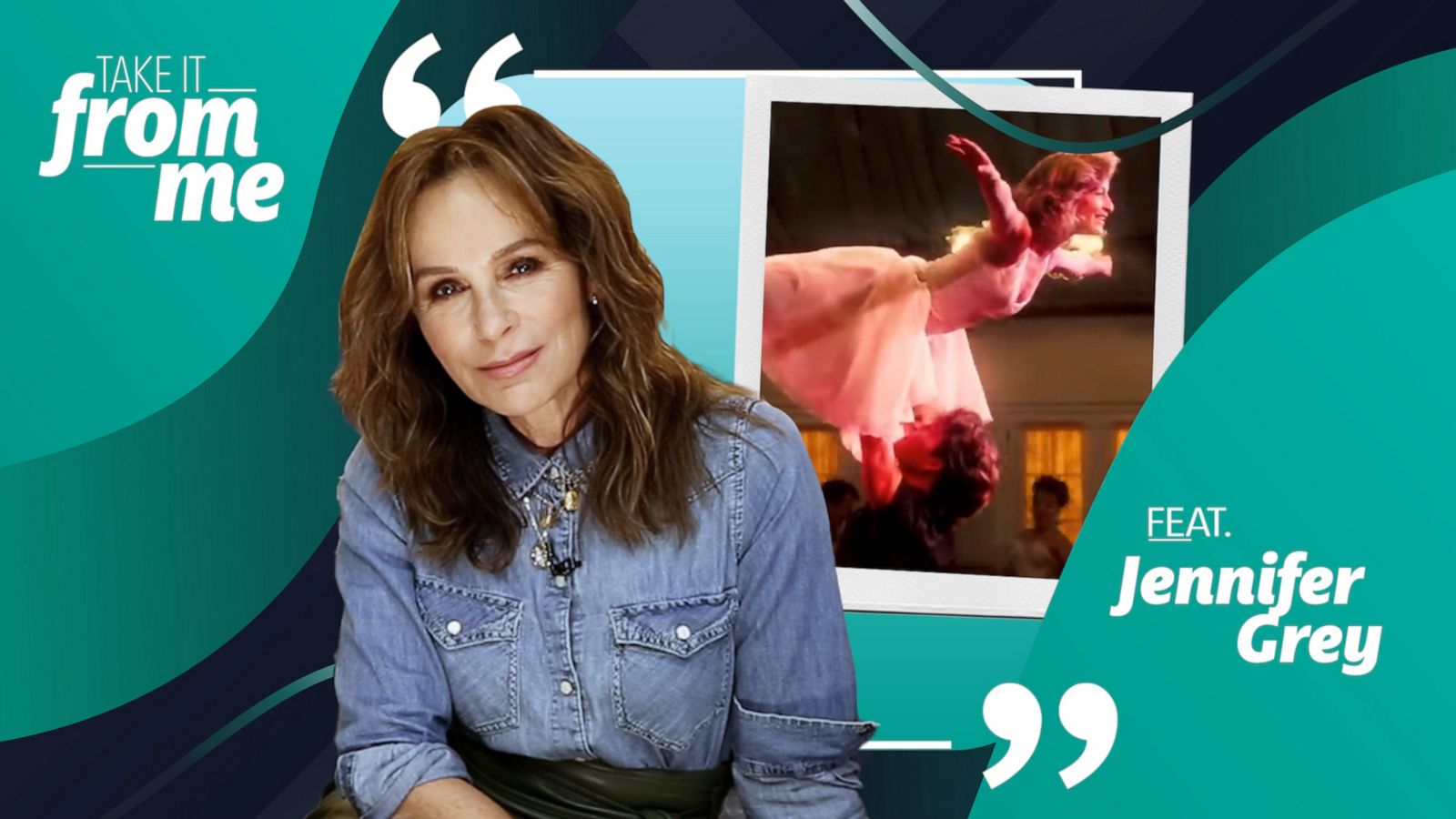 VIDEO: Jennifer Grey reacts to some of her most iconic on-screen moments