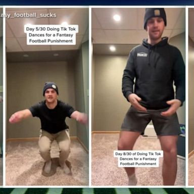 VIDEO: Viral TikToker dances 30 days straight after losing fantasy football