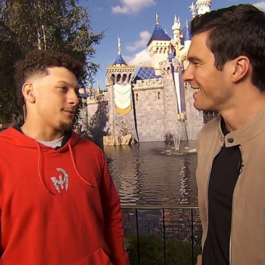 After celebrating at the Disneyland Parade, 2023 Super Bowl MVP Patrick Mahomes reflected on the game with Will Reeve.