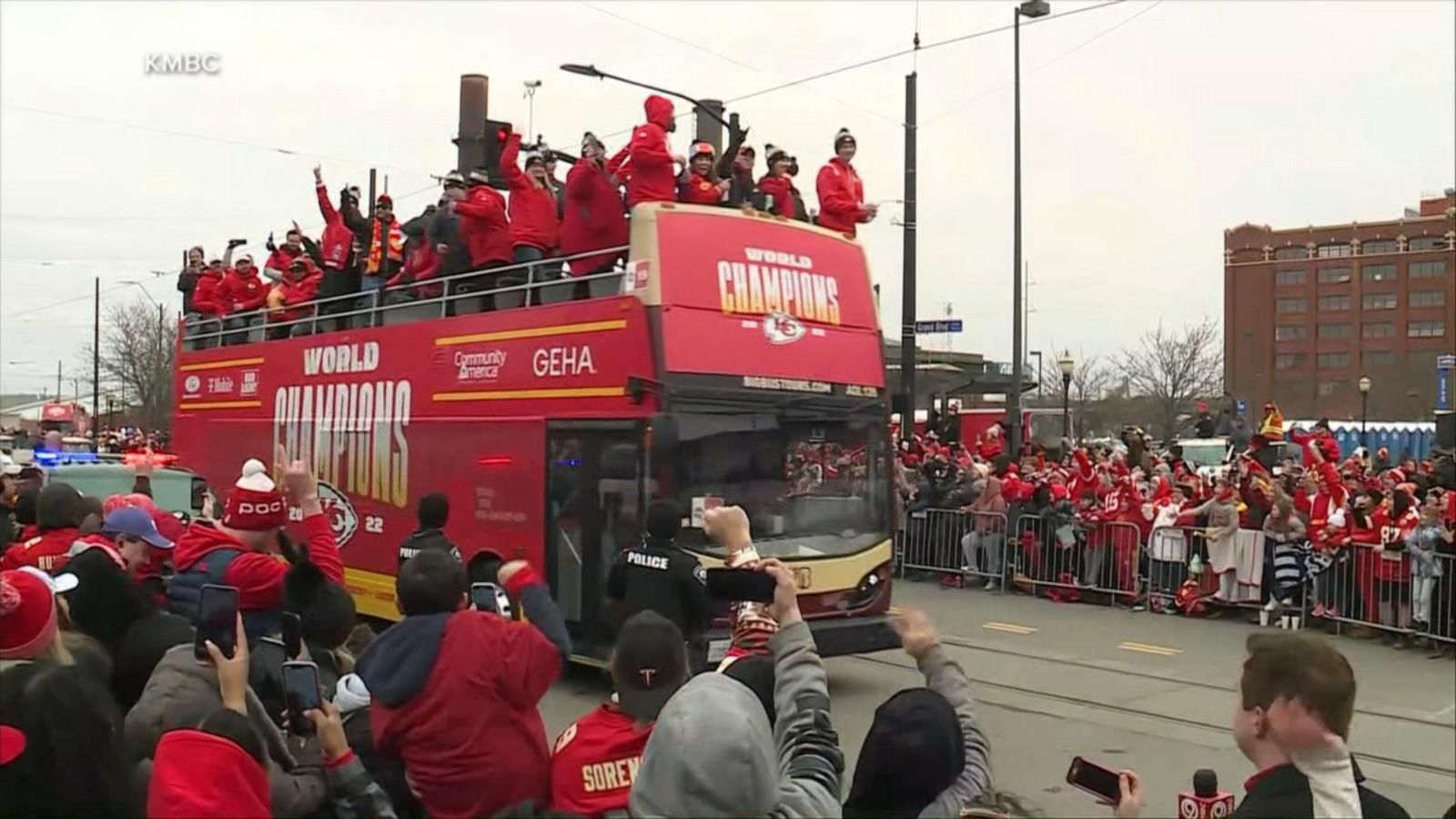 Kansas City Chiefs celebrate Super Bowl 57 win with parade