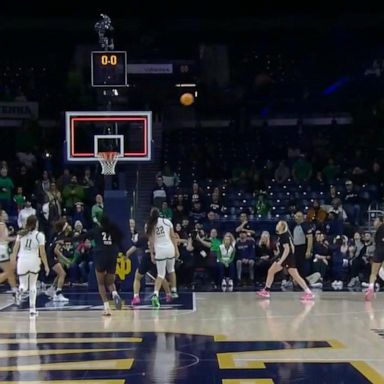 VIDEO: Buzzer beater gives Notre Dame the win