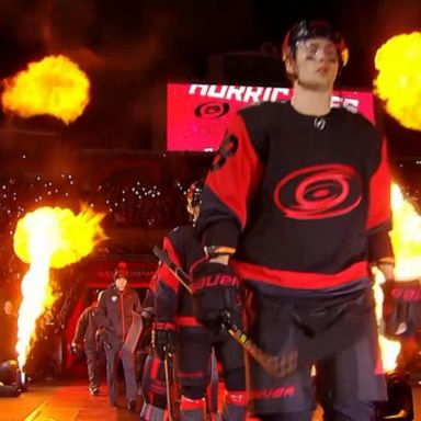 VIDEO: For the first time, fans pack into Carter-Finley Stadium to watch outdoor NHL game