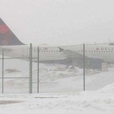 VIDEO: Winter storms cause travel chaos