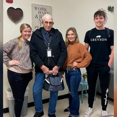 VIDEO: High school students raise money to help elderly custodian who had to unretire