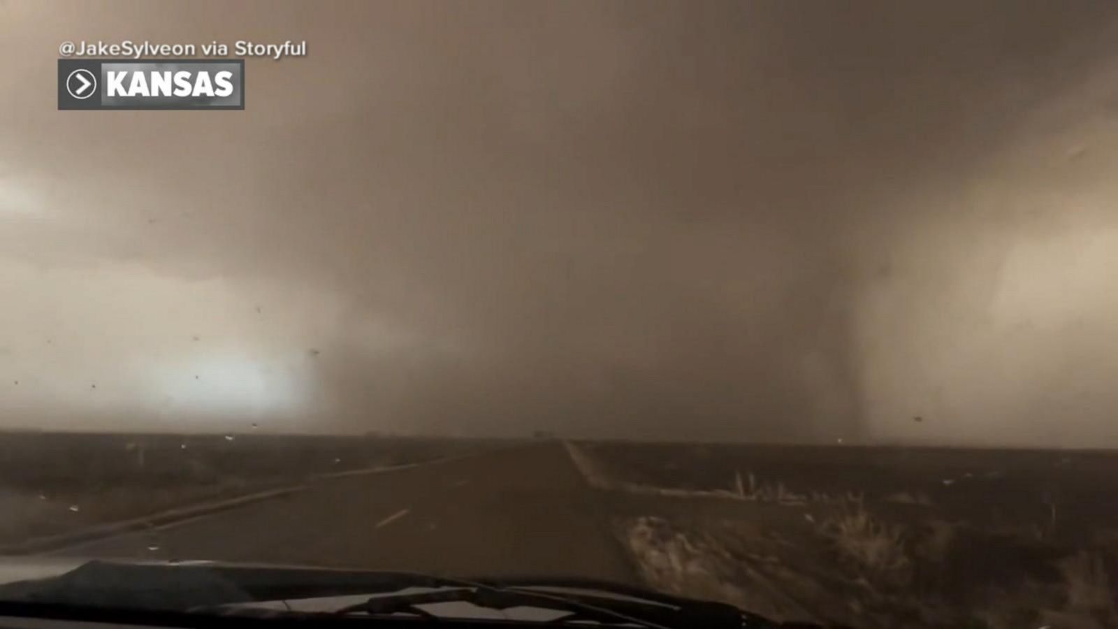 VIDEO: Tornadoes and strong winds take aim at South