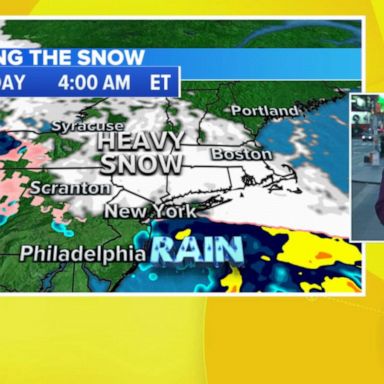 VIDEO: Snow expected along I-95 corridor