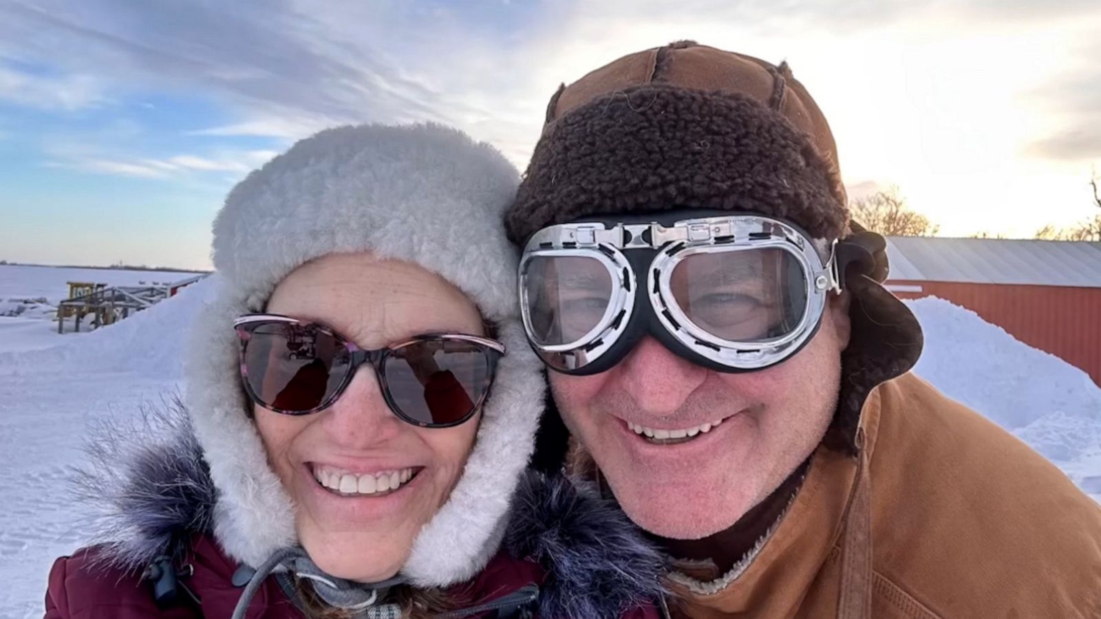 VIDEO: Minnesota grandparents make the best of cold weather with icy water fight