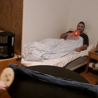 VIDEO: Table tennis player shows off impressive skills from his bed