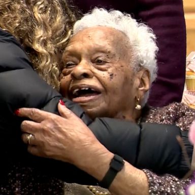 VIDEO: 112-year-old gets heartwarming surprise birthday party 