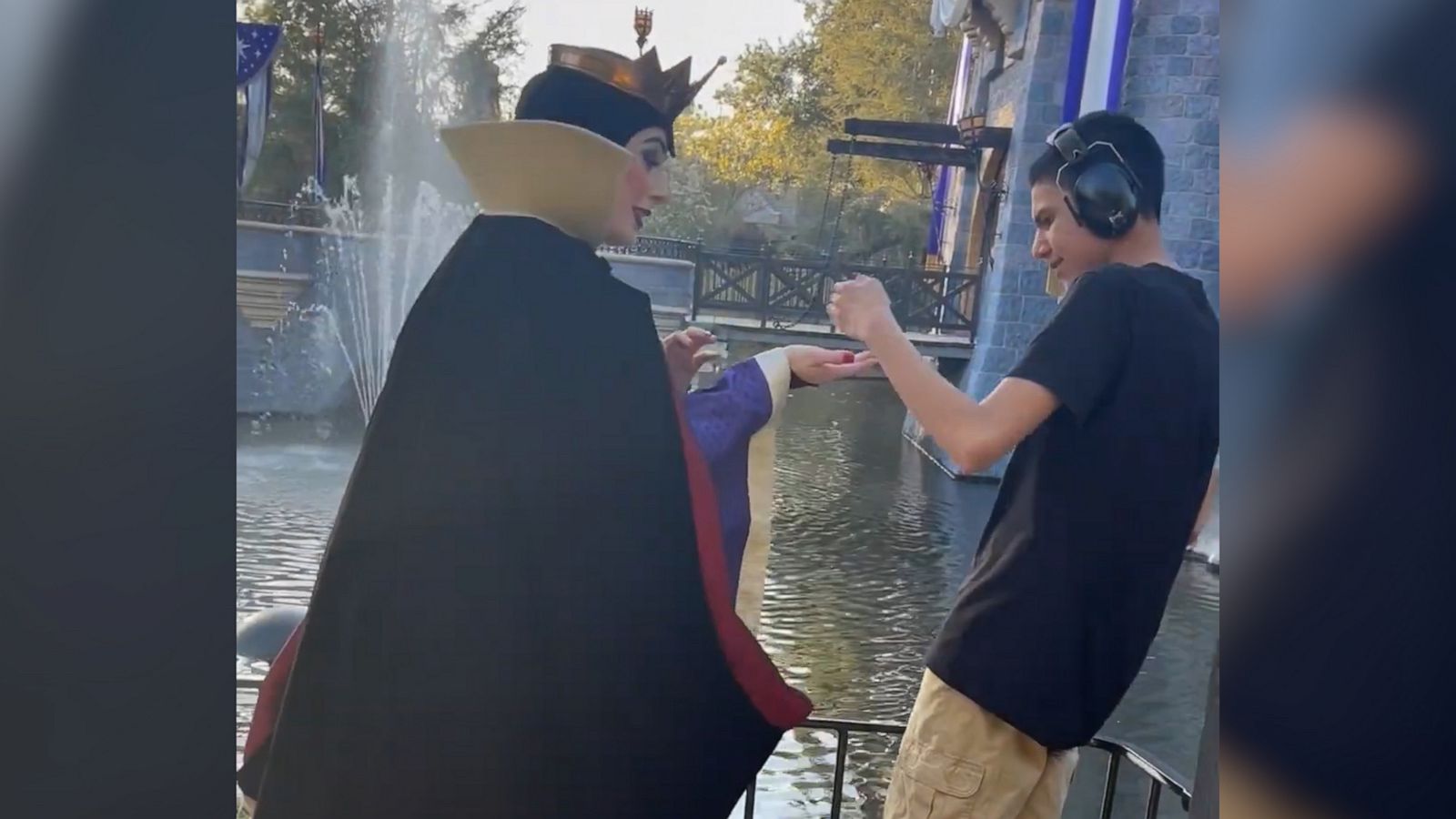 VIDEO: Disney’s Evil Queen has sweet interaction with 15-year-old boy with autism