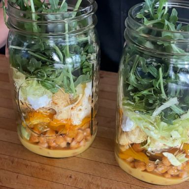 VIDEO: This honey mustard mason jar salad is perfect to add to your meal prep