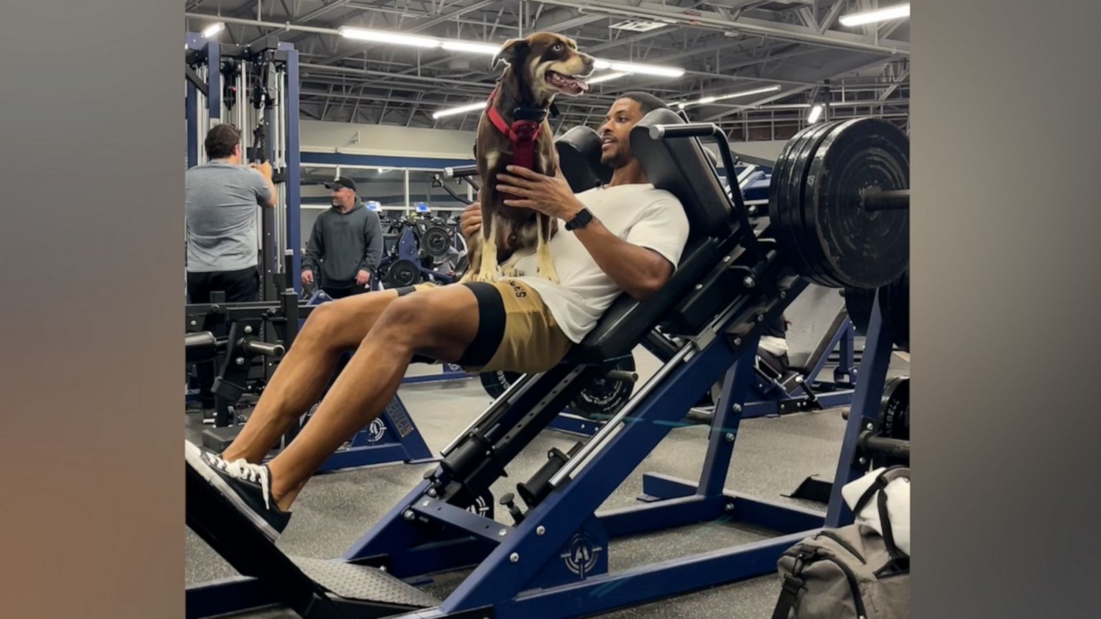 VIDEO: This fitness trainer's workout partner has four legs and is adorable