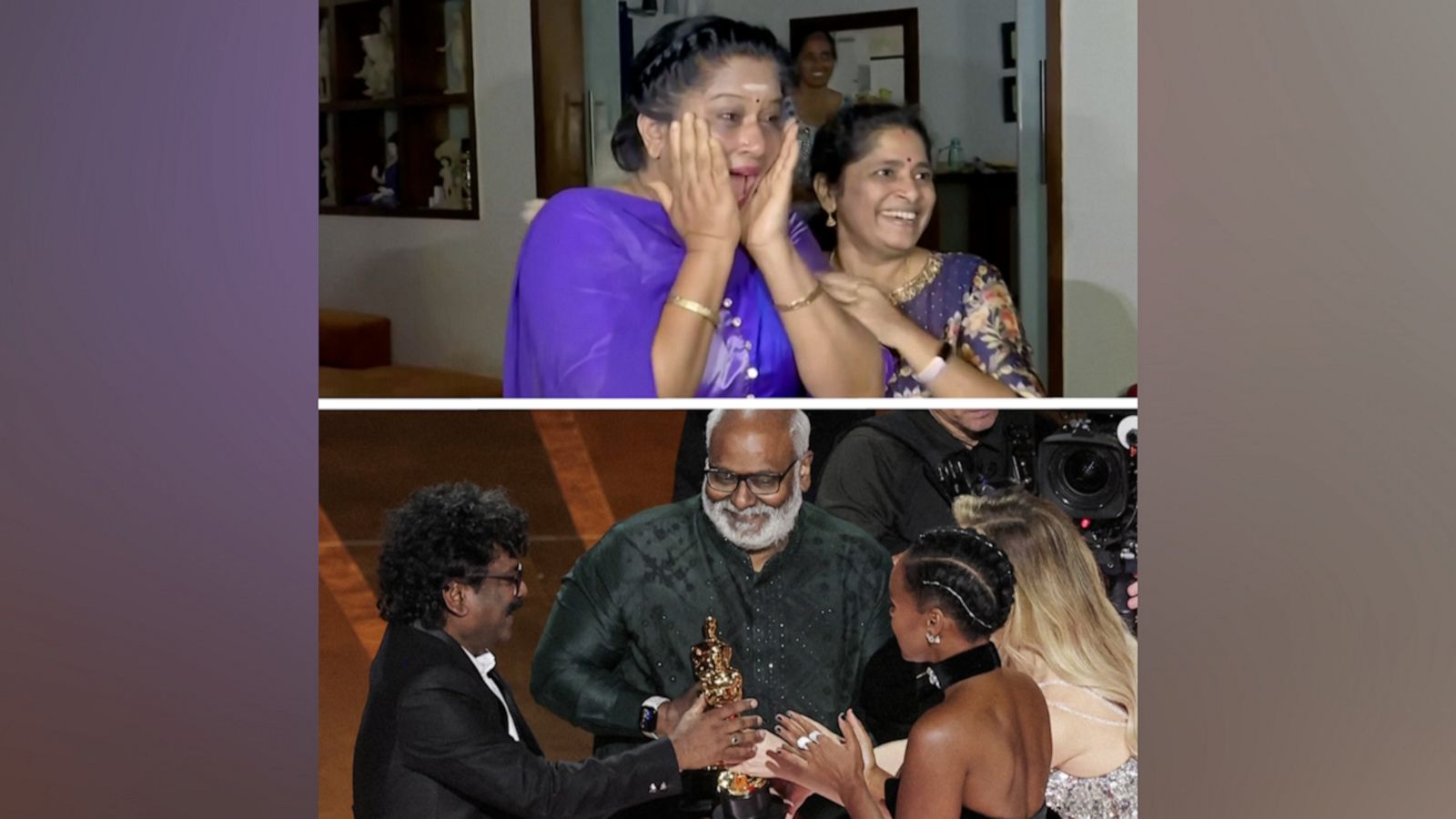 VIDEO: Chandrabose's wife reacts to his historic Oscars win