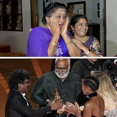 VIDEO: Chandrabose's wife reacts to his historic Oscars win