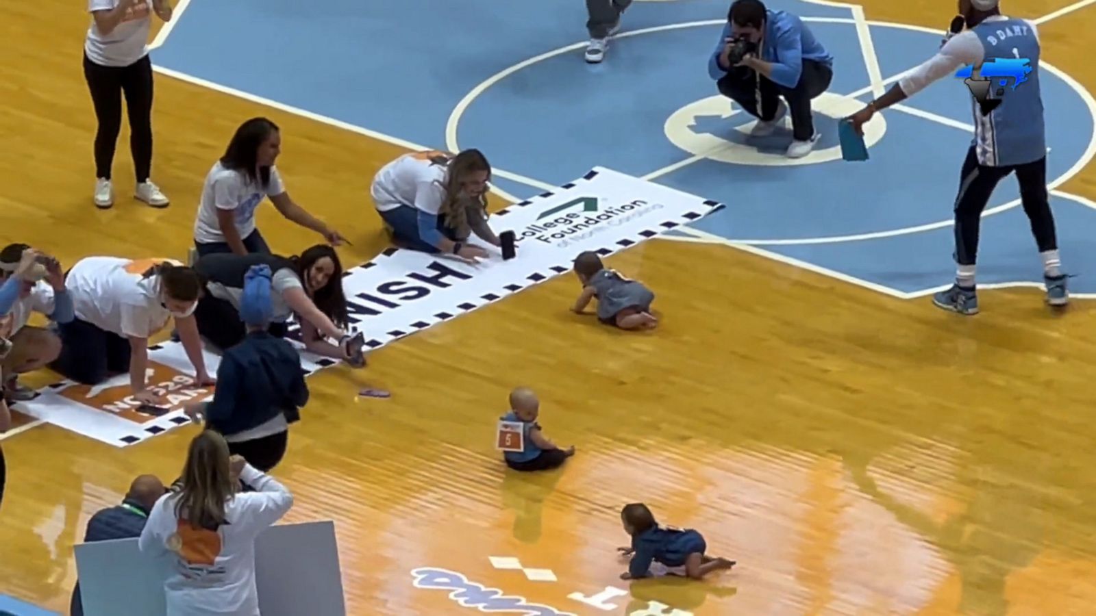 VIDEO: Underdog baby wins adorable crawling contest