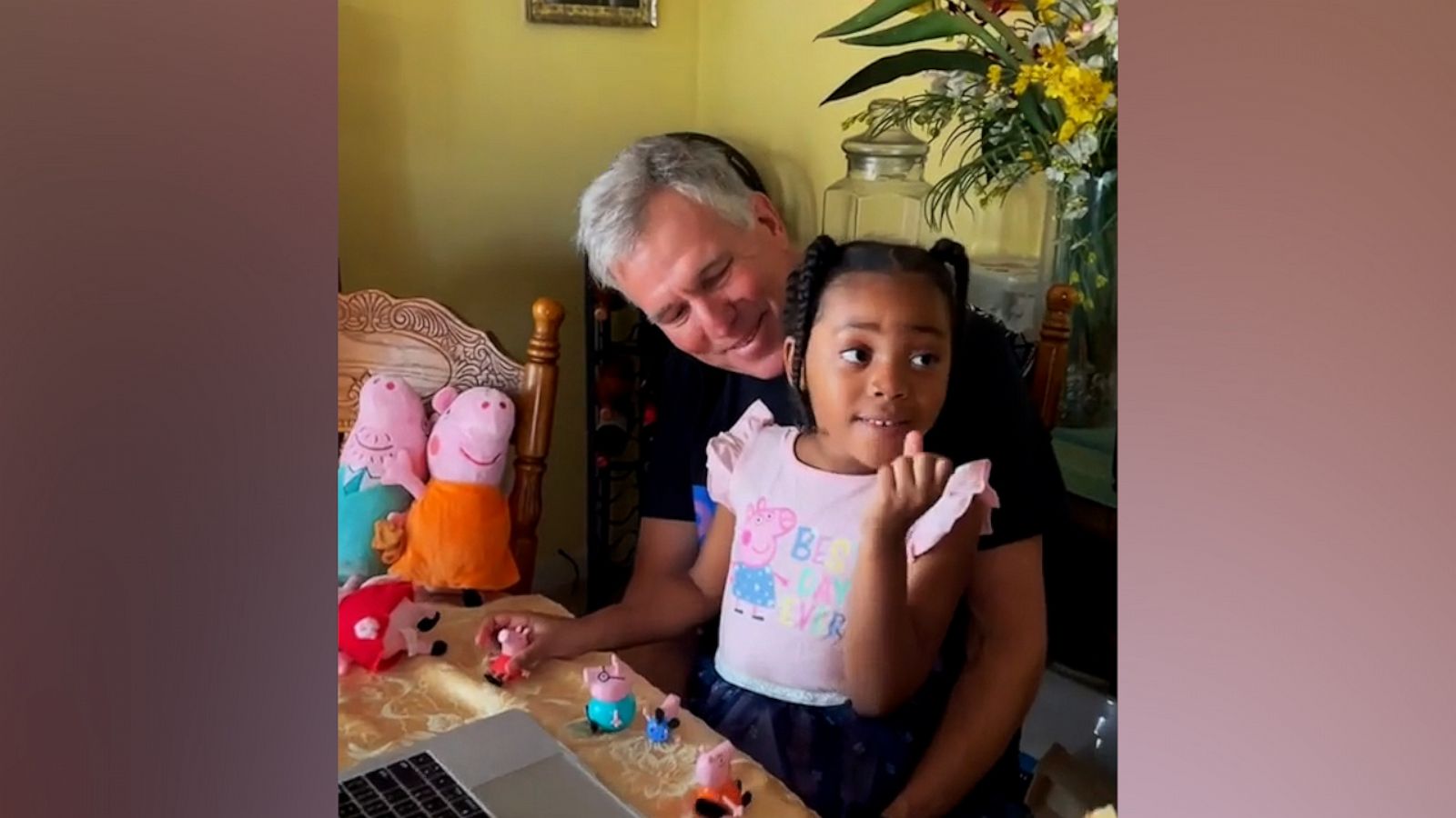 VIDEO: The story behind the viral video of grandpa filming 'Peppa Pig' toys on vacation