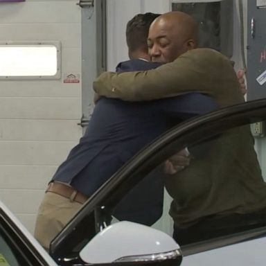 VIDEO: U.S. Army veteran surprised with new car after commuting 8 hours for work