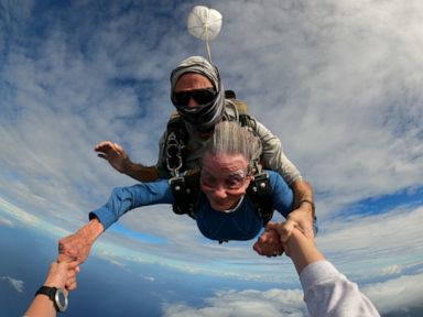 WATCH:  Watch this incredible video of 94-year-old going skydiving